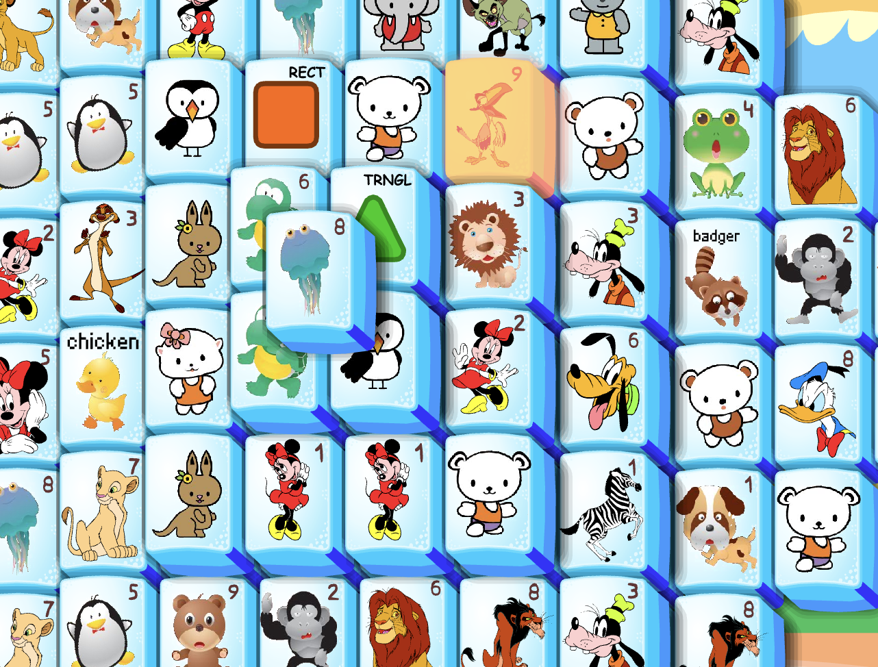 Jeux Mahjong Gratuits Sans Téléchargement Ni Inscription Cartoon Mahjong gratuit en plein écran - jeu en ligne et flash